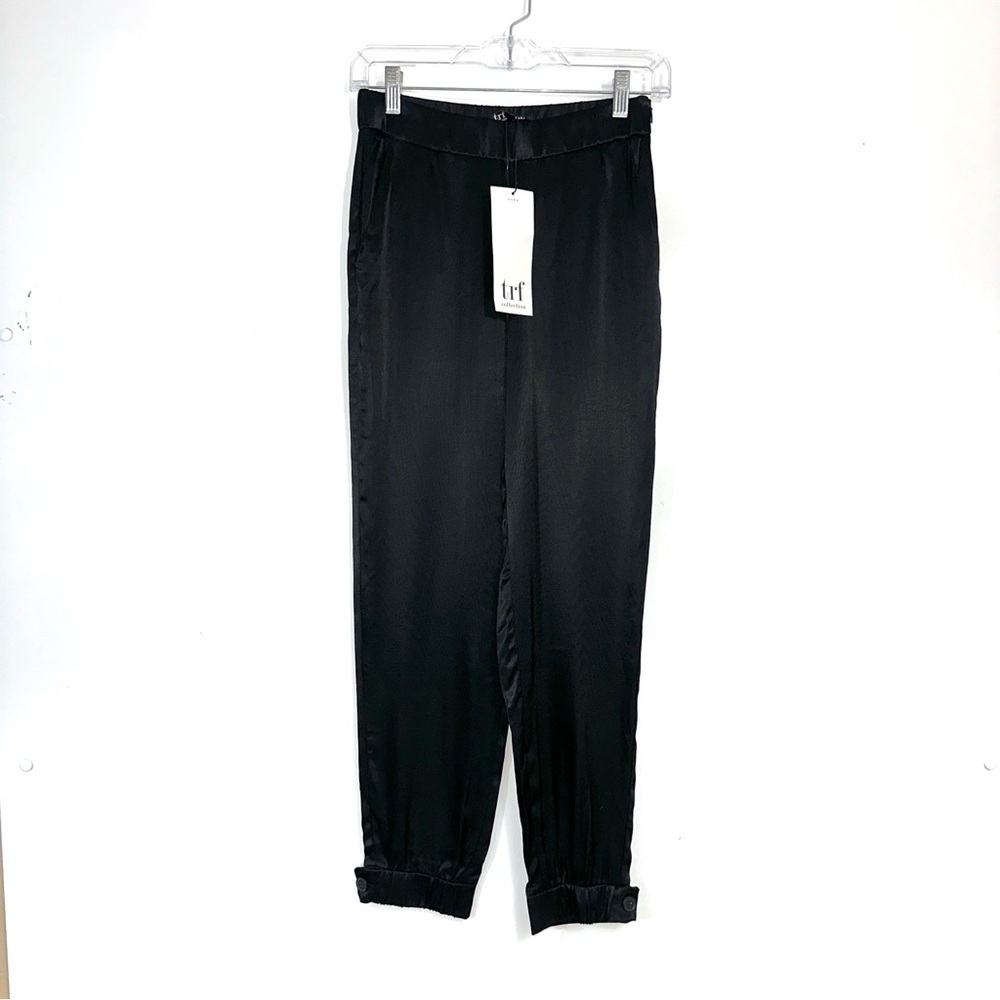 Zara Black Satin Joggers